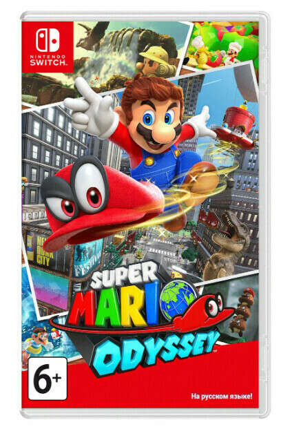 Игра Super Mario Odyssey для Nintendo Switch, картридж