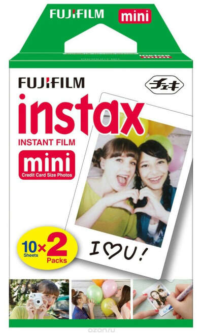 Фотопленка FUJIFILM Colorfilm Instax Mini Glossy 10x2 – интернет-магазин Эльдорадо