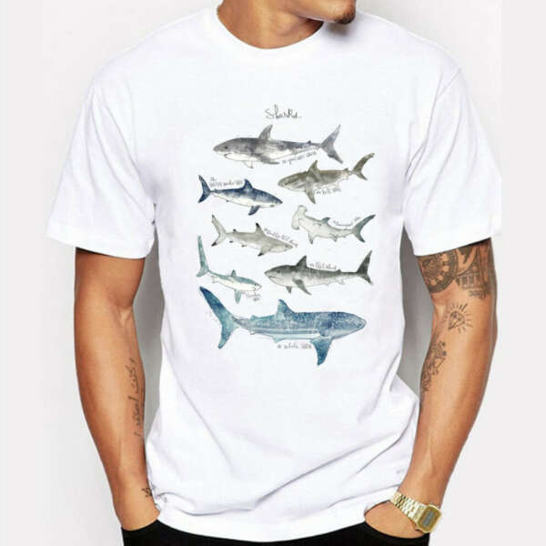 "Sharks Lovers" T-shirt - Passport Ocean