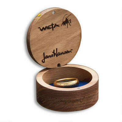 The Lord of the Rings: The One Ring Gold Plated Tungsten Carbide with Elvish Runes by Weta |