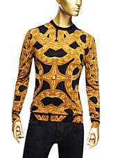 Versace - Pullover with Barocco Chain Print