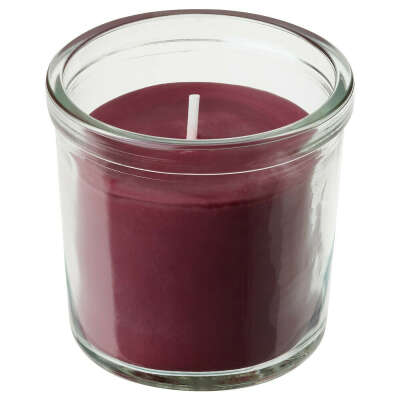 STÖRTSKÖN Scented candle in glass, Berries/red, 20 hr - IKEA