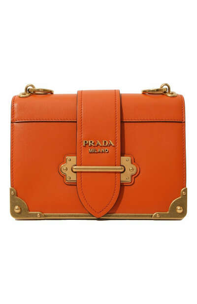 Когда-нибудь я обязательно ее куплю! Женская оранжевая сумка cahier PRADA купить в интернет-магазине ЦУМ, арт. 1BD045-2AIX-F0S73-XCH