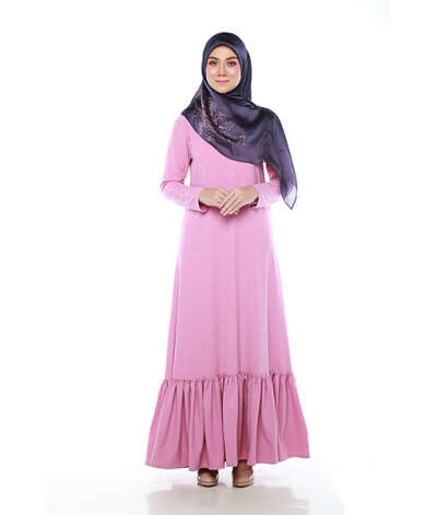 Mellisa Long Dress (Dusty Pink) | LANAFIRA