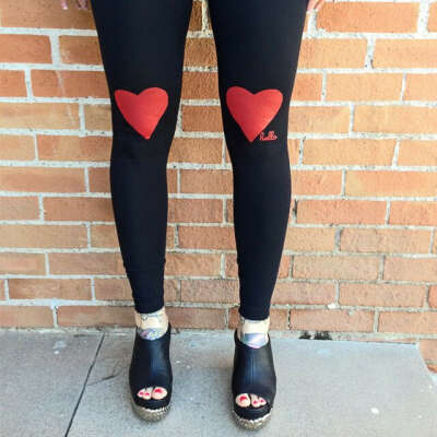 Red Hearts Leggings