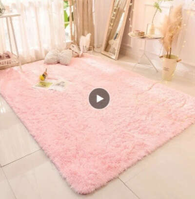Розовый мягкий коврик ~ 50x80см