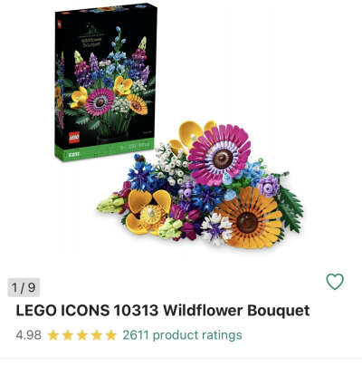 Lego wildflower bouquet