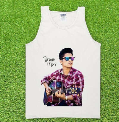 Bruno Mars playing guitar galaxy  popular design by expressold