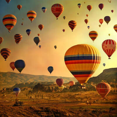 Увидеть полет воздушных шаров в Каппадокии