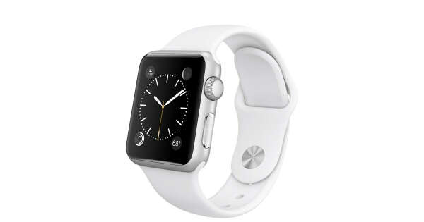 Apple Watch Sport - 38mm Silver Aluminum Case with White Sport Band