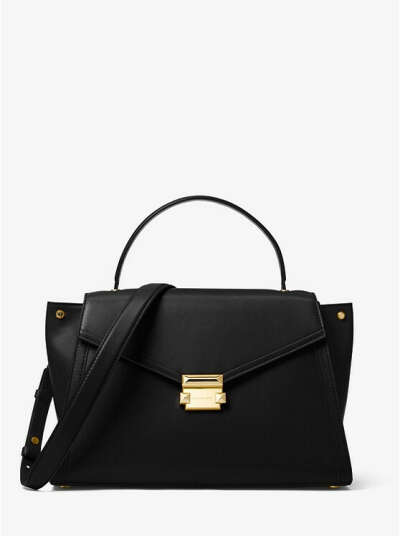 Whitney Large Leather Satchel Bag