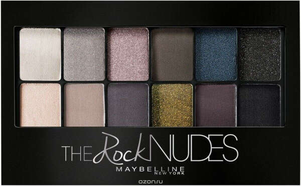 Maybelline New York Палетка теней для век "the Rock Nudes"