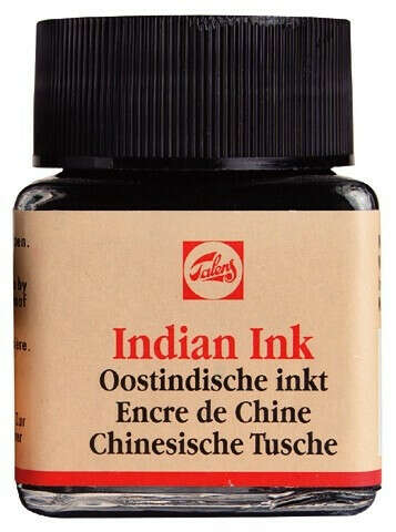 Тушь INDIAN INK для каллиграфии черная, банка 30мл