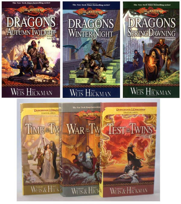 Первые две трилогии серии Dragonlance на английском