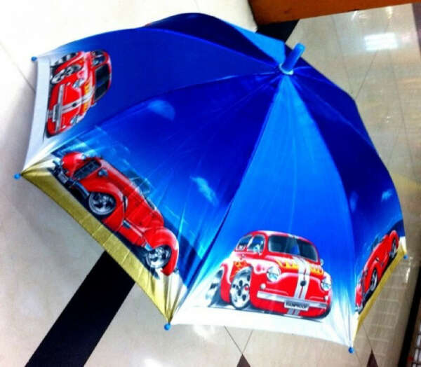 Зонтик для мальчиков с машинками