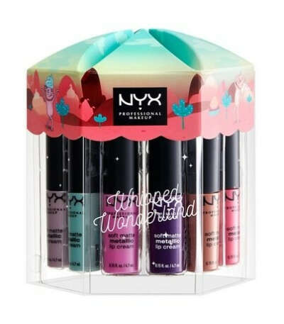 NYX Professional Make Up Lip Snacks Soft Matte Metallic Lip Cream Набор жидких матовых помад с металлическим финишем