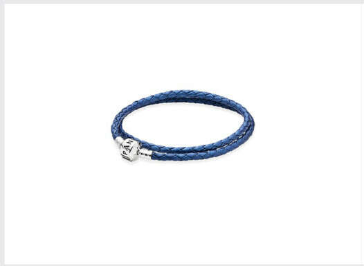 Синий браслет Pandora