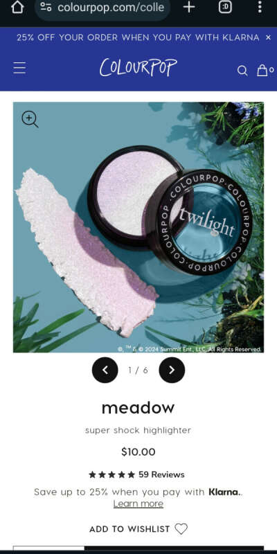 Colourpop - Highlighter Twilight Meadow