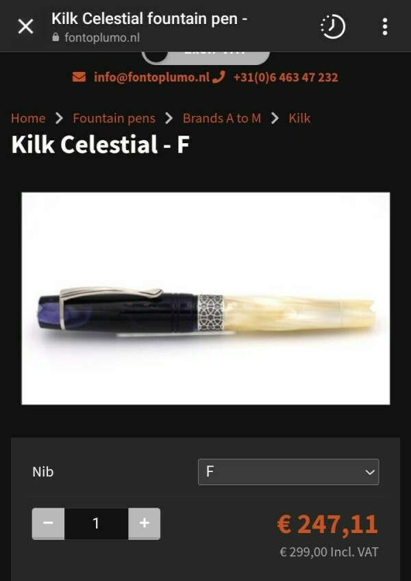 Fountain Pen Kilk Celestial