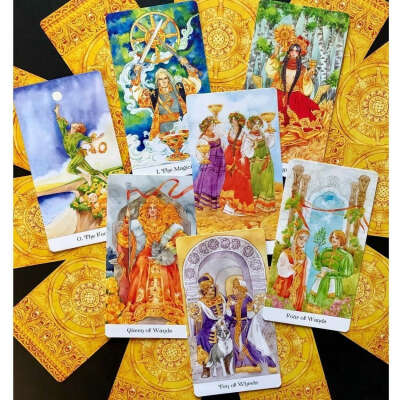 Golden wheel tarot