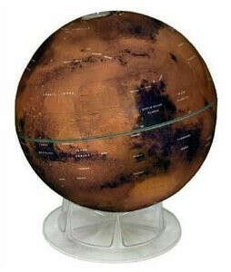 S&T 12" Mars Globe on Acrylic Stand