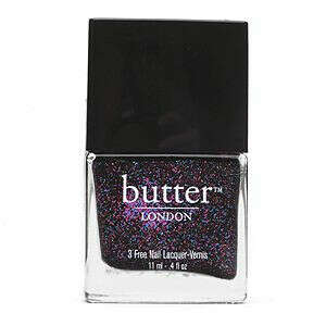 butter LONDON 3 Free Nail Lacquer, The Black Knight .4 fl oz (9 ml)