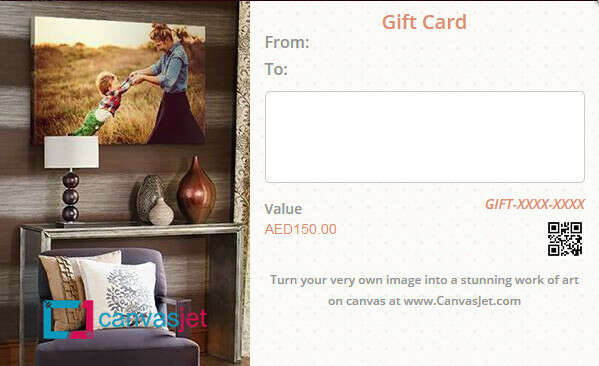 CanvasJet eGift Cards - The Perfect Gift