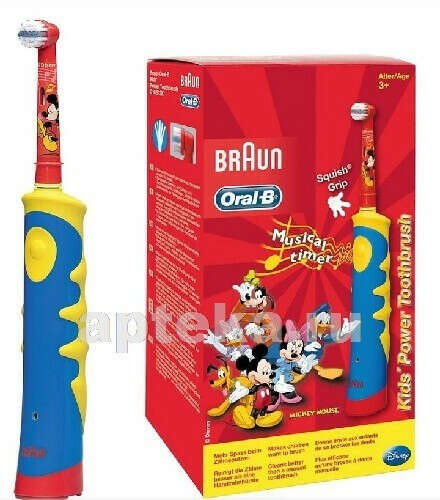 Oral-b зубная щетка mickey for kids для детей электрическая - цена 2308 руб., купить в интернет аптеке в Симферополе Oral-b зубная щетка mickey for kids для детей электрическая, инструкция по применению, отзывы