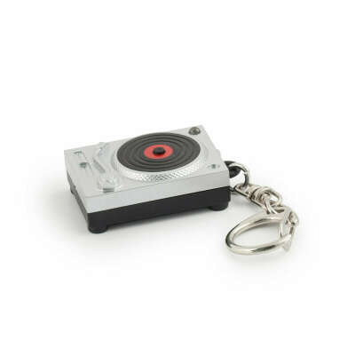 Turntable LED Keychain KRL45 // KIKKERLAND