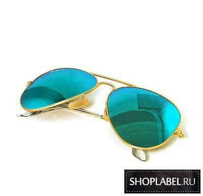 Очки Ray Ban Aviator green mirror unisex