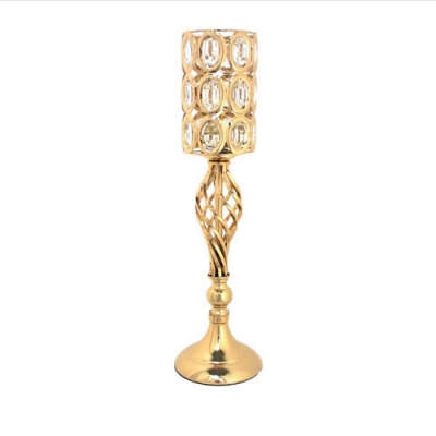 22" Miami Gold Metal Candle Holder