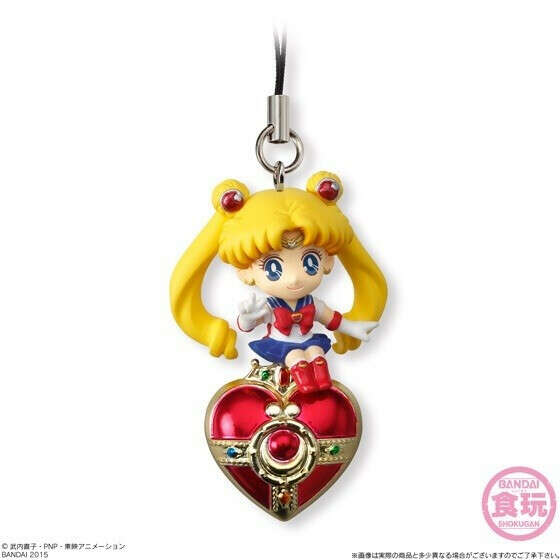 Japanese Anime Original Bandai Sailor Moon 20th Anniversary Shokugan Twinkle Dolly 2 Sailor Moon Keychain