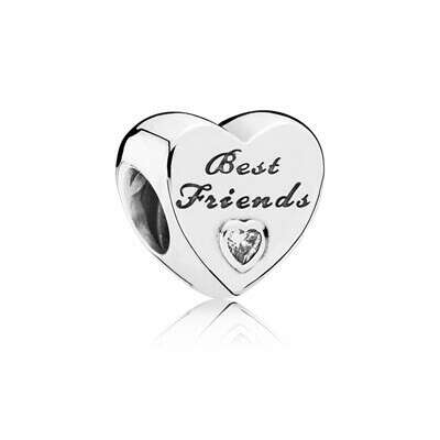 PANDORA | Friendship Heart, Clear CZ