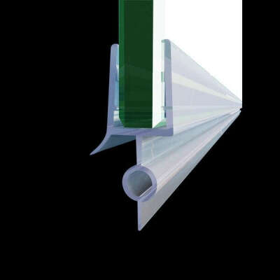 ELEGANT Fit 1/4" Frameless Shower Door Sweep Bottom Seal Wipe Drip Rail 28" JT-298-28