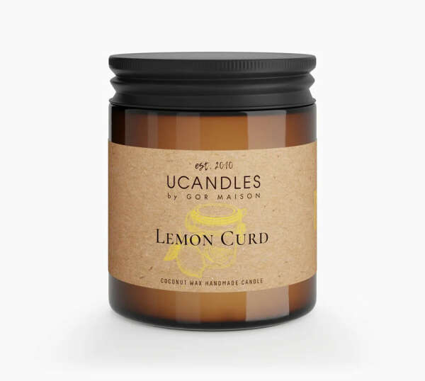 Свеча ароматическая Ucandles, Lemon Curd, 200 мл.