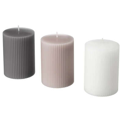 Купить БЛОМДОРФ Формовая свеча, ароматическая, Гладиолус, серый по выгодной цене в интернет-магазине - IKEA