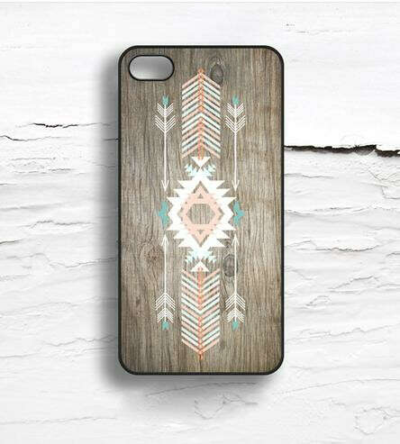 Geometric Faux Wood iPhone Case