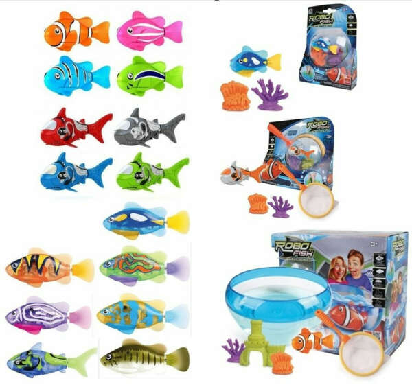 Robo Fish / Robofish Roboter Fisch Clownfish Nemo Hai Goliath Zuru NEU & OVP