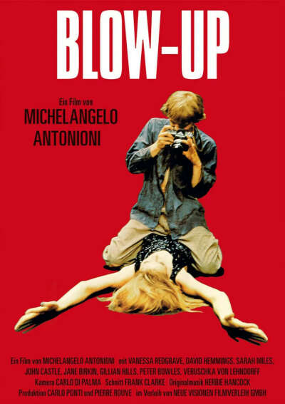 Постер к фильму "Фотоувеличение" (Blowup) 60х45 в раме