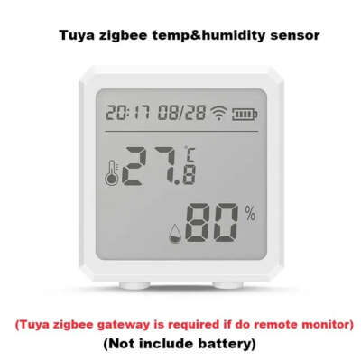 Tuya Zigbee Temperature and Humidity Sensor with LCD