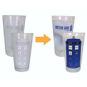 Doctor Who Disappearing TARDIS Pint Glasses