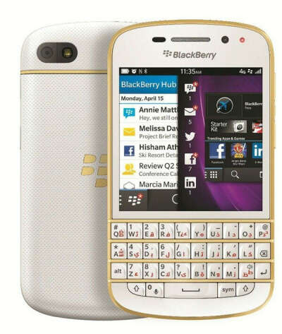 Blackberry q10 white&#039;n&#039;gold