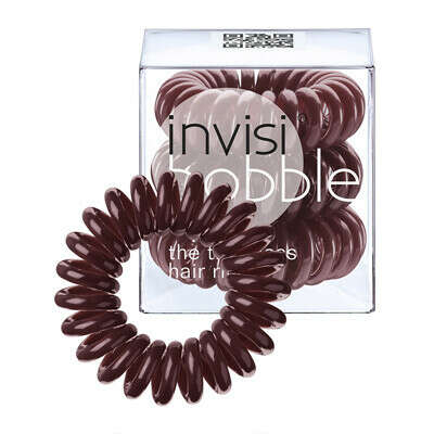 invisibobble The Traceless Hair Ring 3 Pack - Chocolate Brown