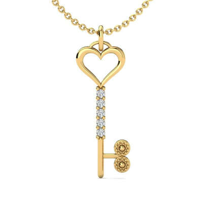 Charming 0.15CT Diamond Chain 18k Gold