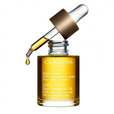 масло clarins lotus face treatment oil