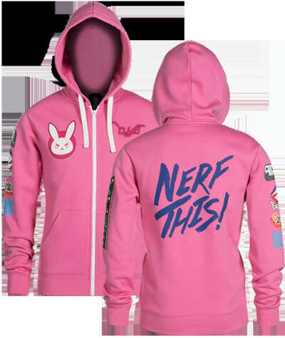 OVERWATCH ULTIMATE D.VA ZIP-UP HOODIE