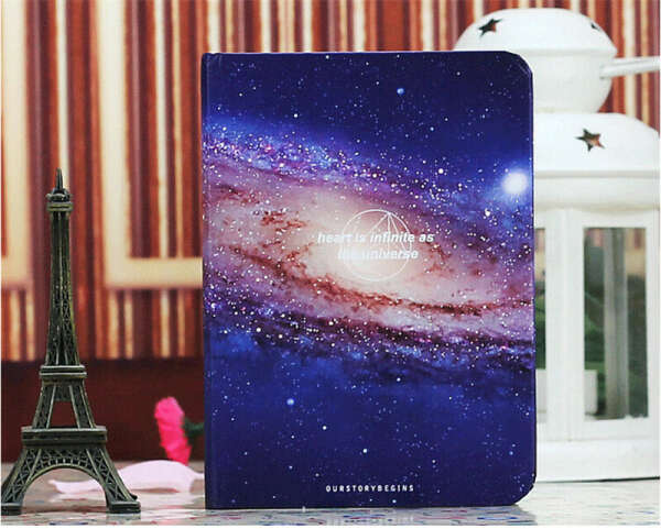 2016 The Cute Galaxy Notebook Kawaii Diary Memo Notepad Korean Sketchbook School Supplies Stationery купить на AliExpress