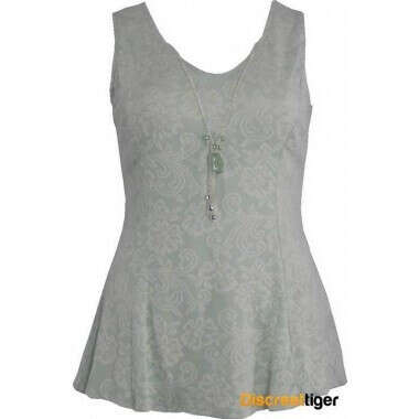 Mint Ivory Flared Top | Discreet Tiger