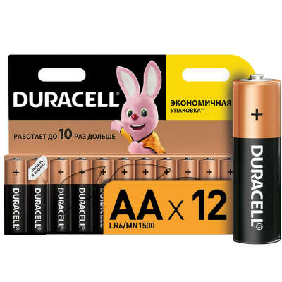 Много батареек Duracell AA