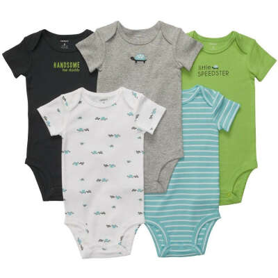 Carters 9 18 Months 4 pack Long Sleeve Bodysuit Baby Boy Clothes Set Nwt Infant